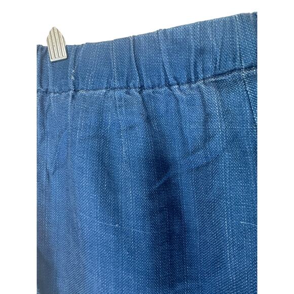 J. Jill Indigo Pure Jill Blue Chambray Denim Pull on Stretch Pants Medium Petite - Picture 8 of 15